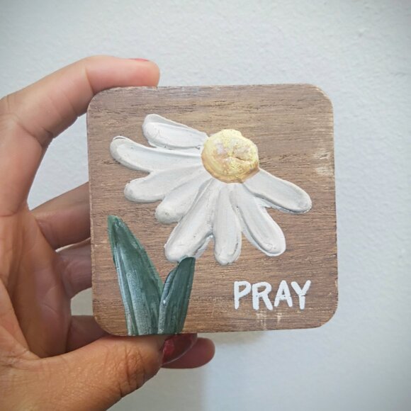 Home Decor Pray + Love Wooden Blocks - Picture 3 of 6
